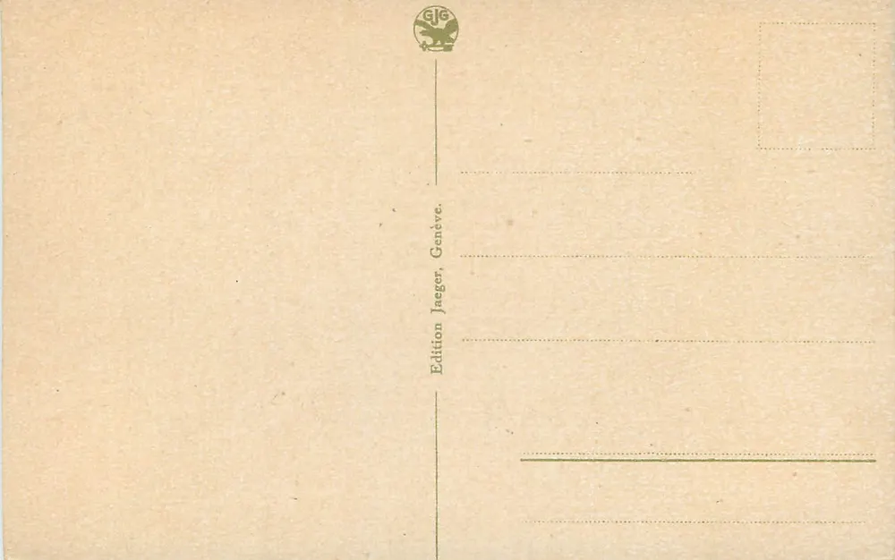 Genf - Place St. Gervais und Schweizer Volksbank — Edition Jaeger, Nr. 112 - Rückseite