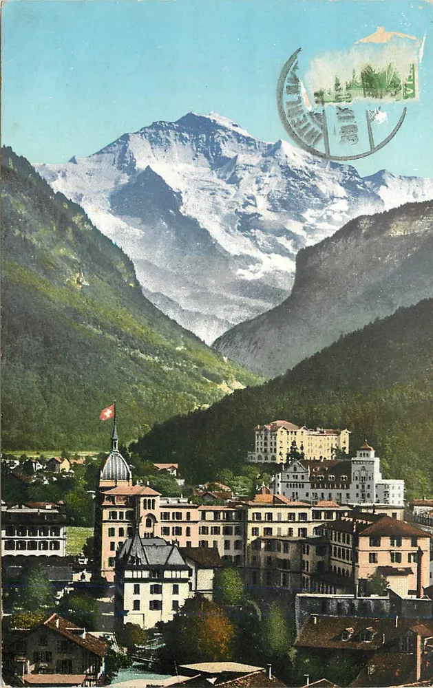 Interlaken — Jungfrau — Fotografia R. Gabler, Interlaken 1132 - Awers