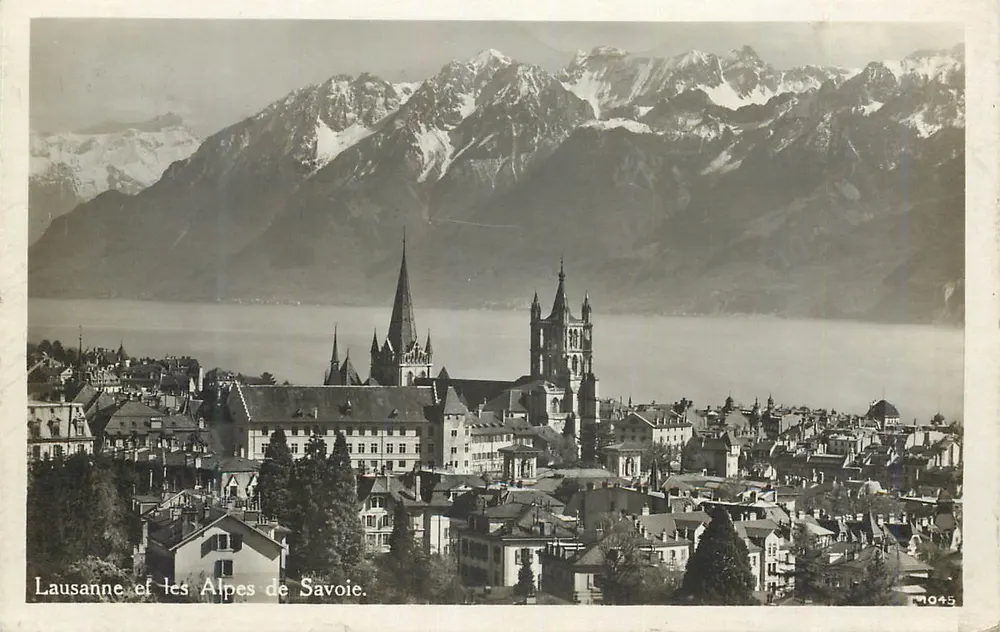 Lausanne et les Alpes de Savoie — Éditions Star, n°1045 - Recto