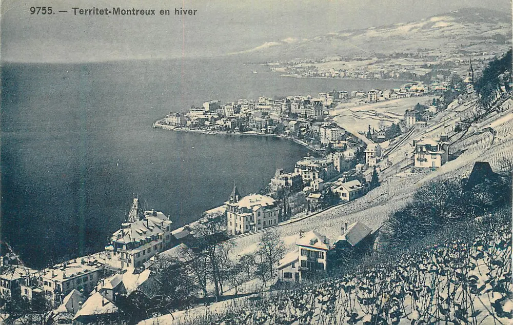 Territet-Montreux in inverno — Phototypie Co. Neugach - Recto