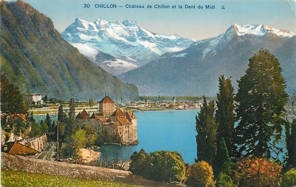 Chillon — Castelo de Chillon e a Dente do Meio — LL - Frente