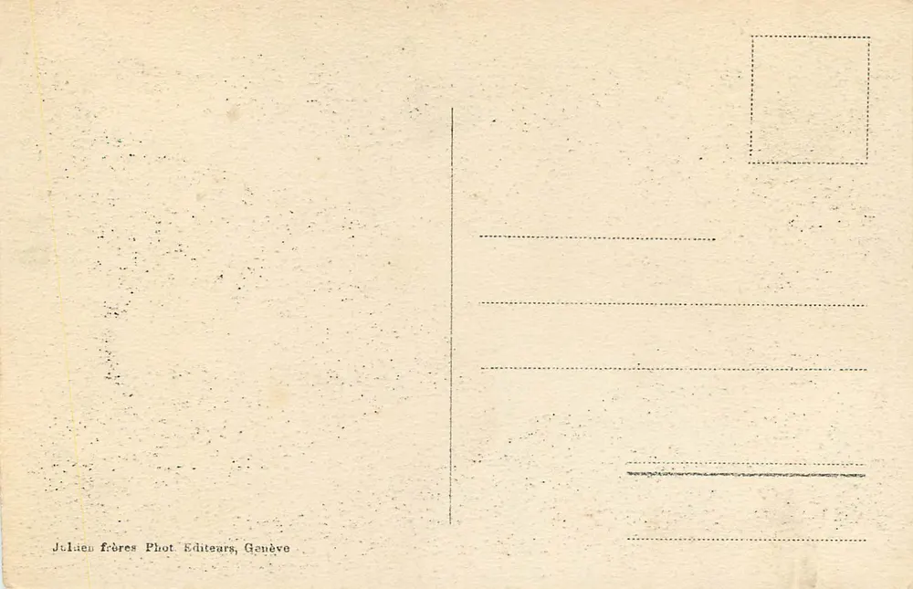 Montreux y la Dent du Midi — vista panorámica — J.J. 6844 - Reverso