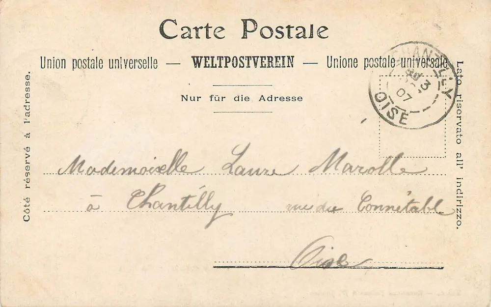 Veyvey i Dent du Midi — Charnaux Frères & Cie, Genewa, n° 219 c. - Rewers
