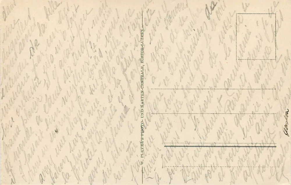Zurich, Limmat, Hochschulen, Unterstraße, Rigiviertel — vue aérienne — W. Pleyers-Photo, Zürich-Centrale - Verso