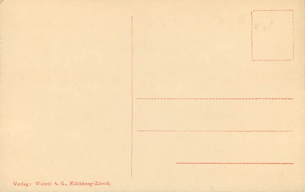 Zürich, Utoquai, Fraumünster, St. Peter und Großmünster — Verlag Wehrli A.G., Kilchberg-Zürich, n° 2773 - Rückseite