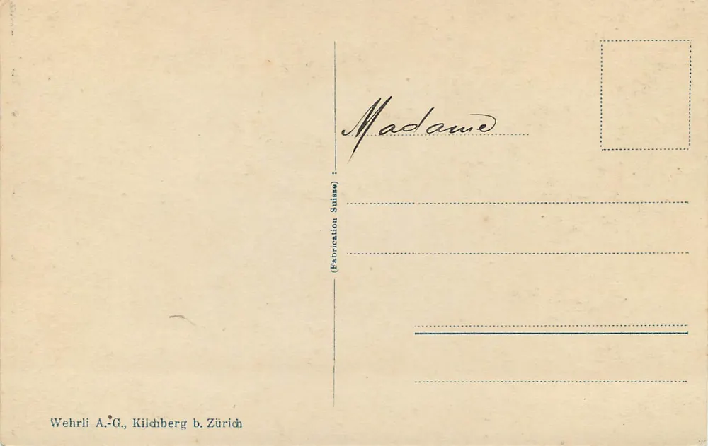 Zurigo - Università vecchia e nuova — Wehrli A.-G., Kildberg b. Zürich, n° 25472 - Verso