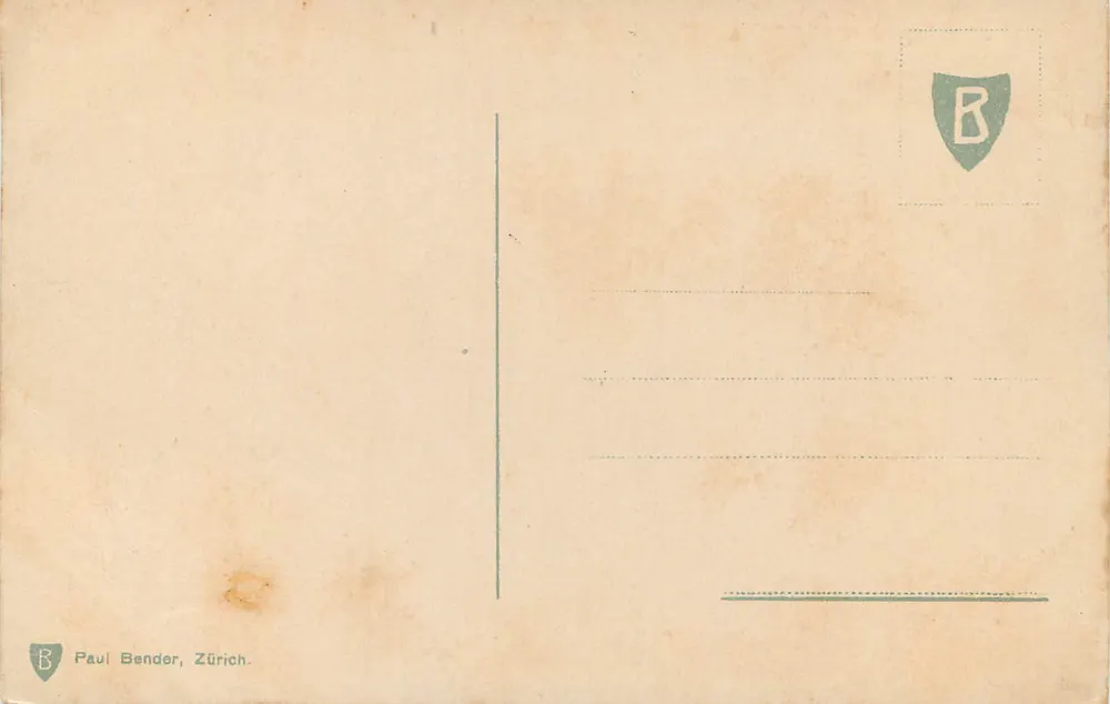 Lago di Garda — Luftbild — Paul Bender, Zürich - Rückseite