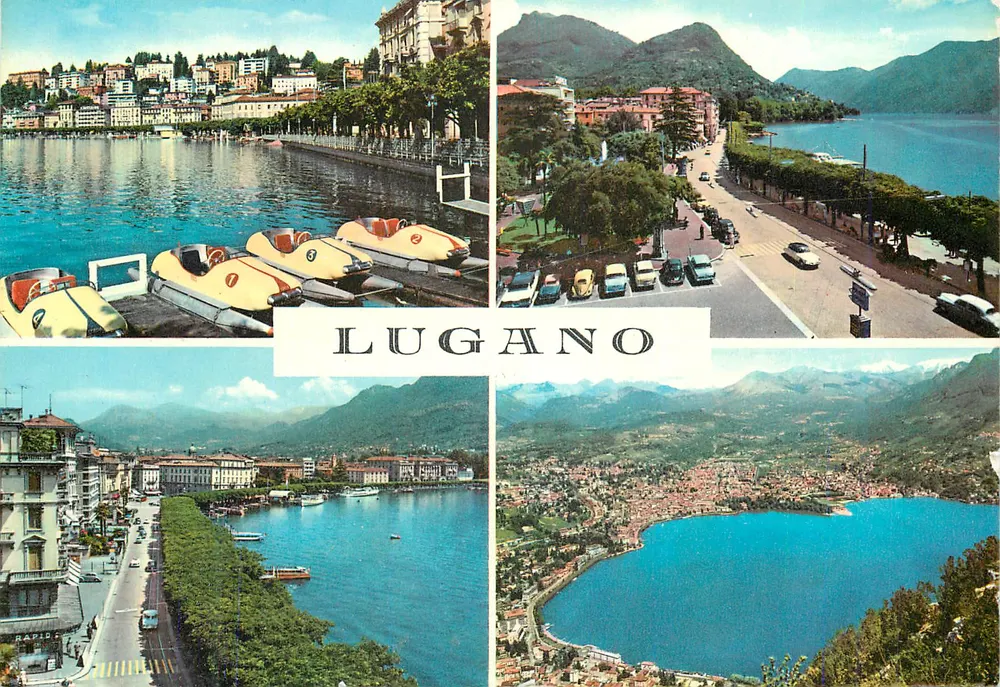 Lugano — vista panorâmica — P. MAHZAR S.R.L.-SCHIO - Frente