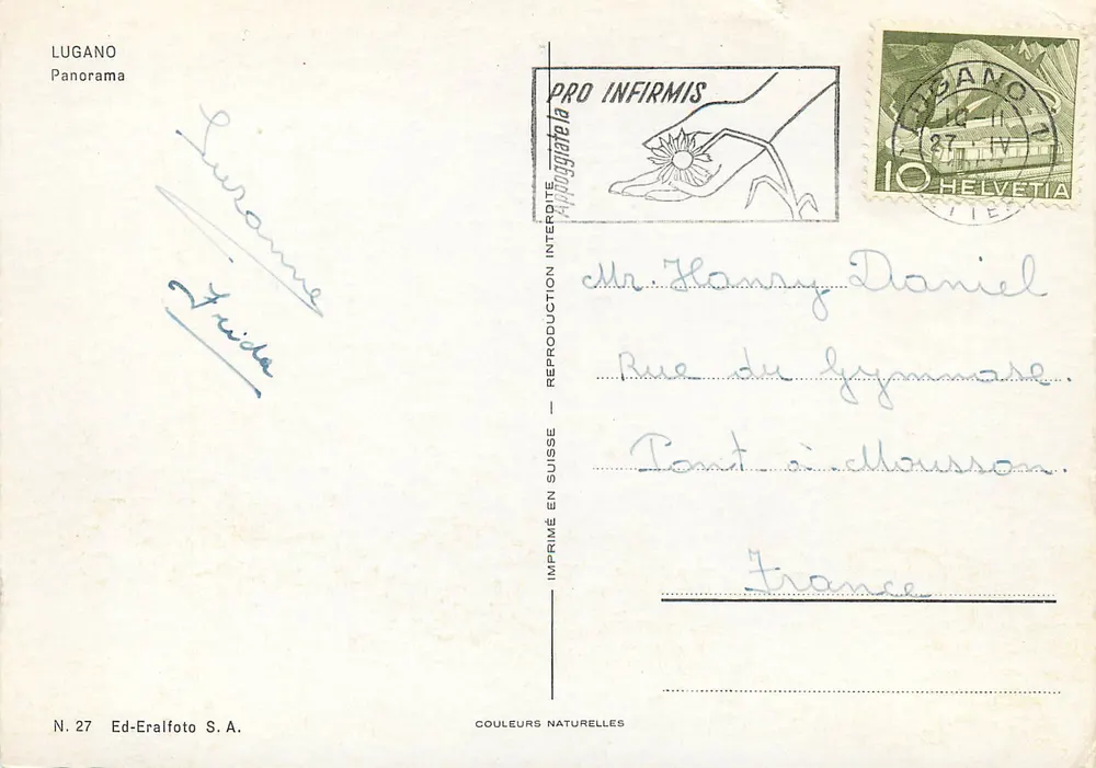 Lugano — panorama — Ed-Eralfoto S.A. N° 27 - Rewers