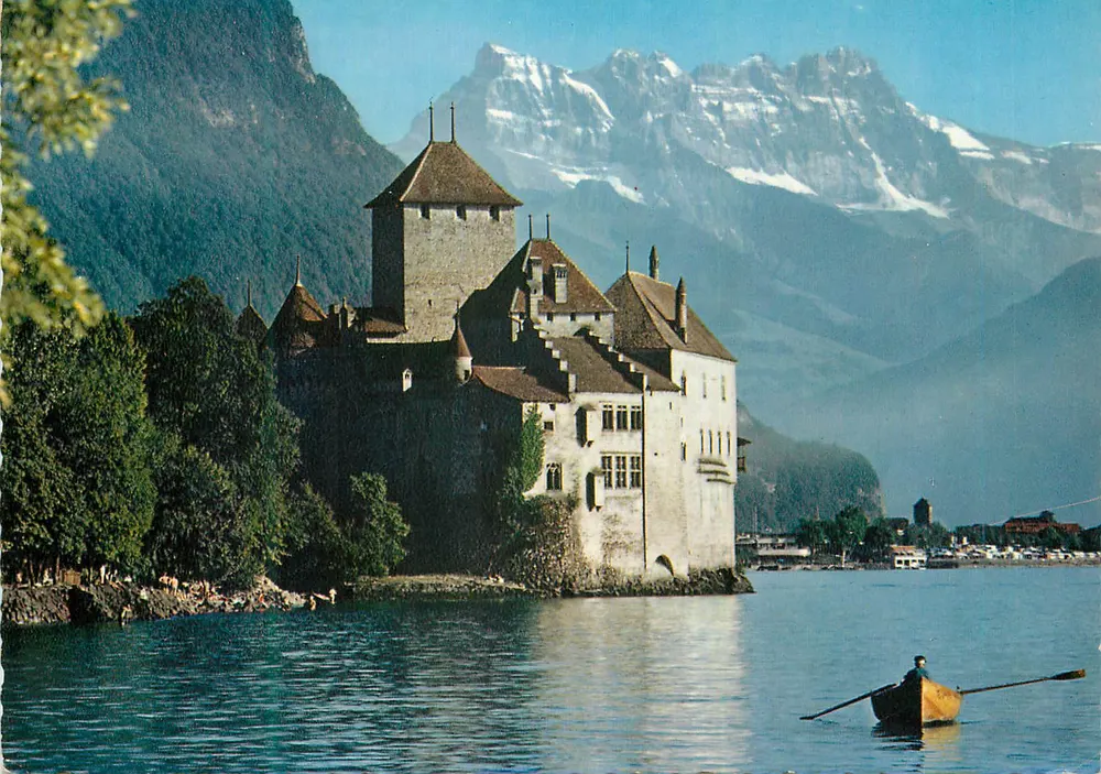 Schloss Chillon — See Léman und die Dents du Midi — Éditions Jaeger, Nr. 711 - Vorderseite