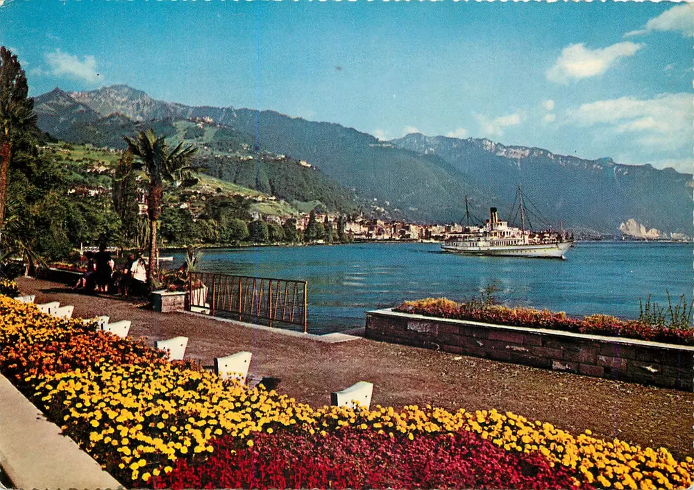 Ausblick auf den See Léman — Montreux — Verlag Kellogg, n° 958/5 - Vorderseite