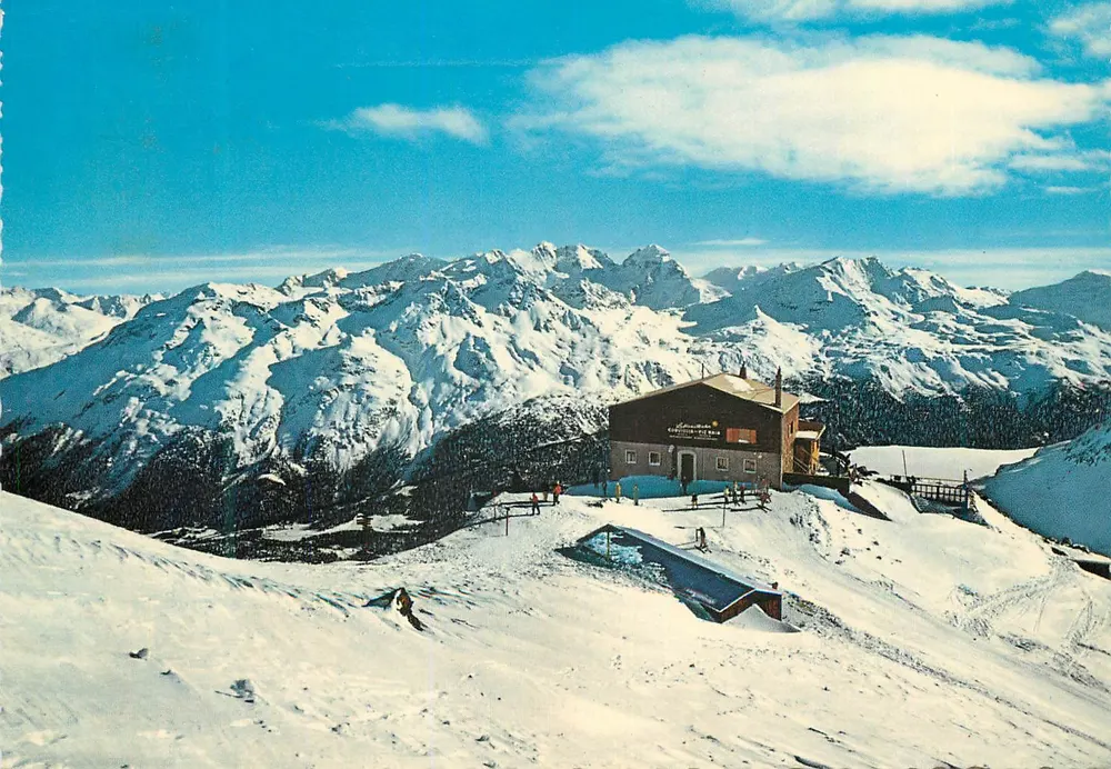 Piz Nair — Vista sobre o Bernina — ST. MORITZ - Frente