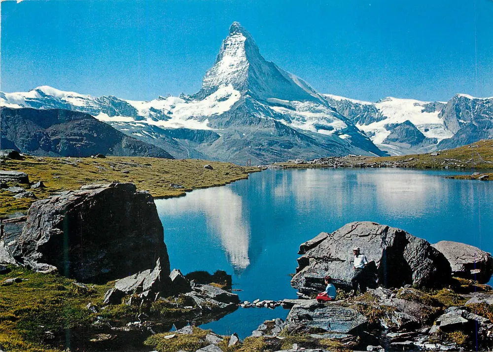 Matterhorn — Blick vom Stellisee in Zermatt — photo Klopferstein, Adelboden - Vorderseite