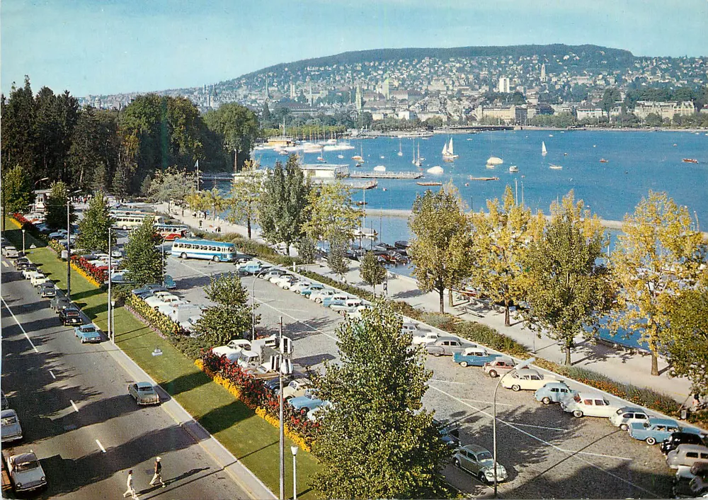 Ansicht von Zürich — See und Stadt — Verlag B. Werling - Vorderseite