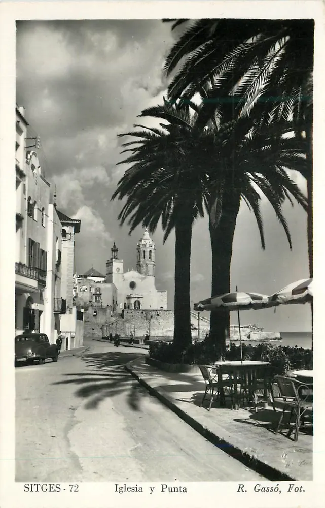 Sitges - Chiesa e Punta — R. Gassó, Fot. — serie 72 - Recto