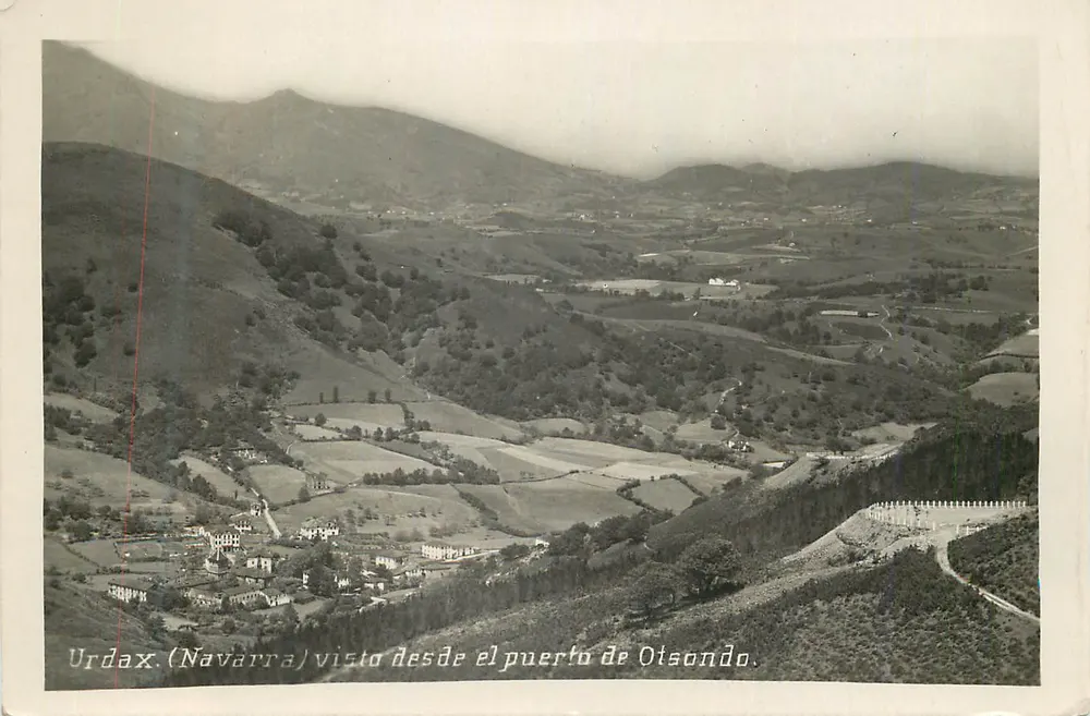 Urdax (Navarra) — Blick vom Otsondo-Pass — unbekannter Verleger - Vorderseite