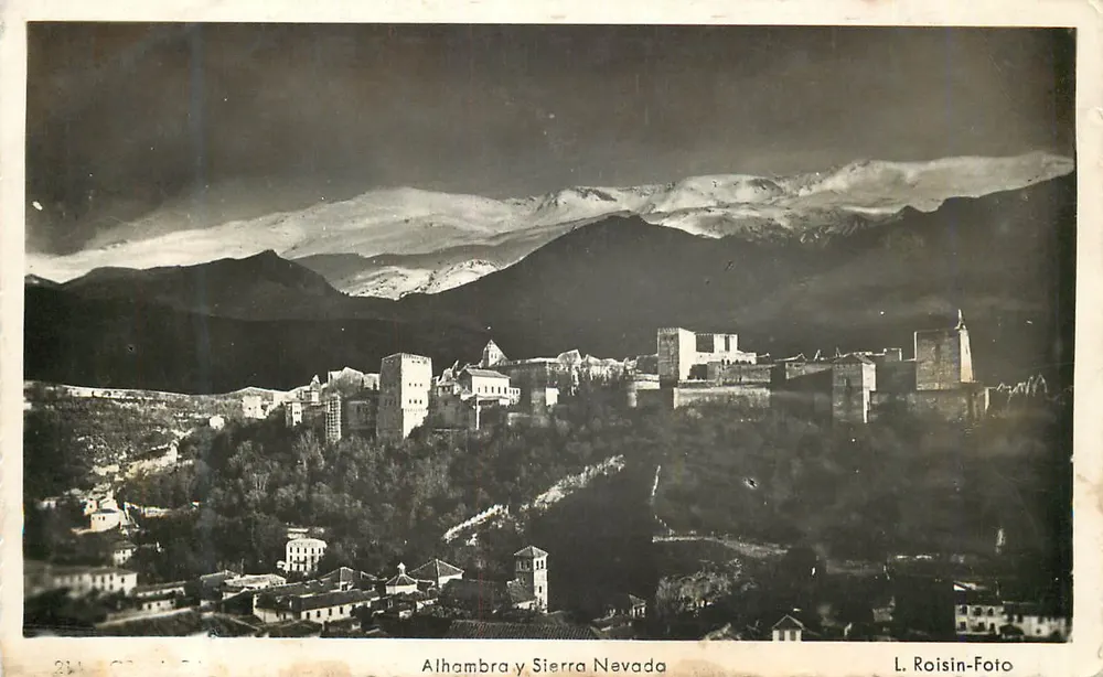 Alhambra y Sierra Nevada — Panoramablick — L. Roisin-Foto - Vorderseite