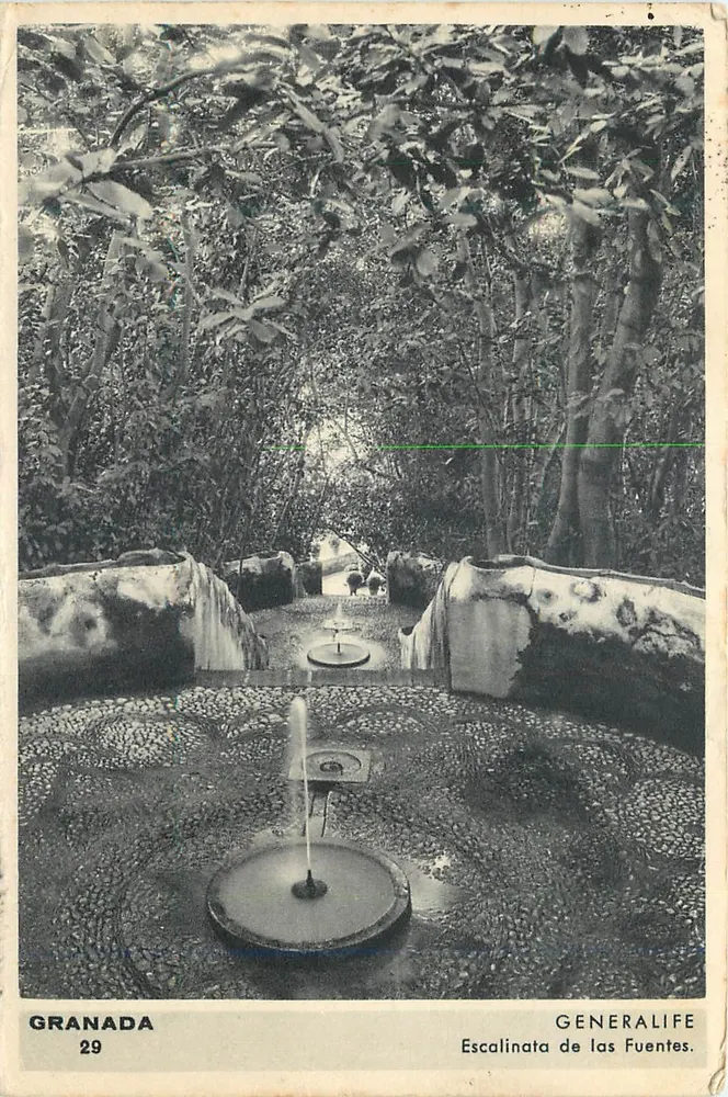Granada — Escalinata de las Fuentes — Generalife, n°29 - Vorderseite
