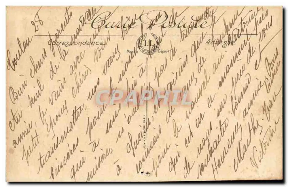 Toulon — Denkmal der Föderation und das Grand Hotel — LL. - Rückseite