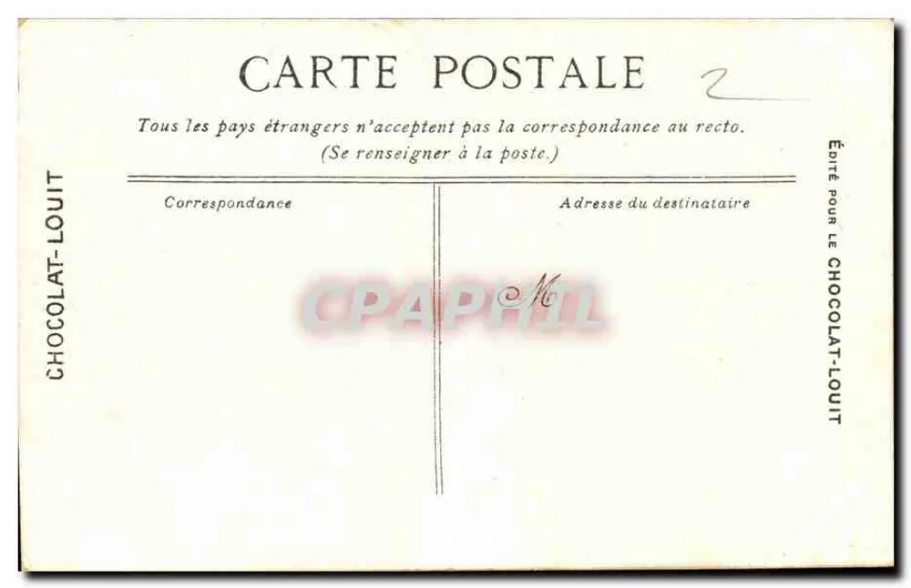 Mont Saint-Michel — Die Saal der Ritter — Verlag: Chocolat-Louit - Rückseite