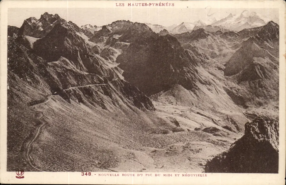 Les Hautes-Pyrénées — Neue Route des Pic du Midi und Néouvielle — n° 348 — Verlag Labouche-Toulouse - Vorderseite