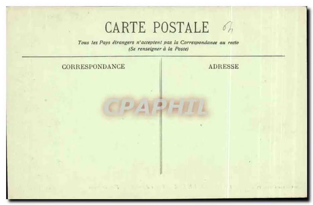 St-Jean-de-Luz — Vague déferlant au Fort de Socoa — Collection Gorce, édit., Paris, n°33 - Verso