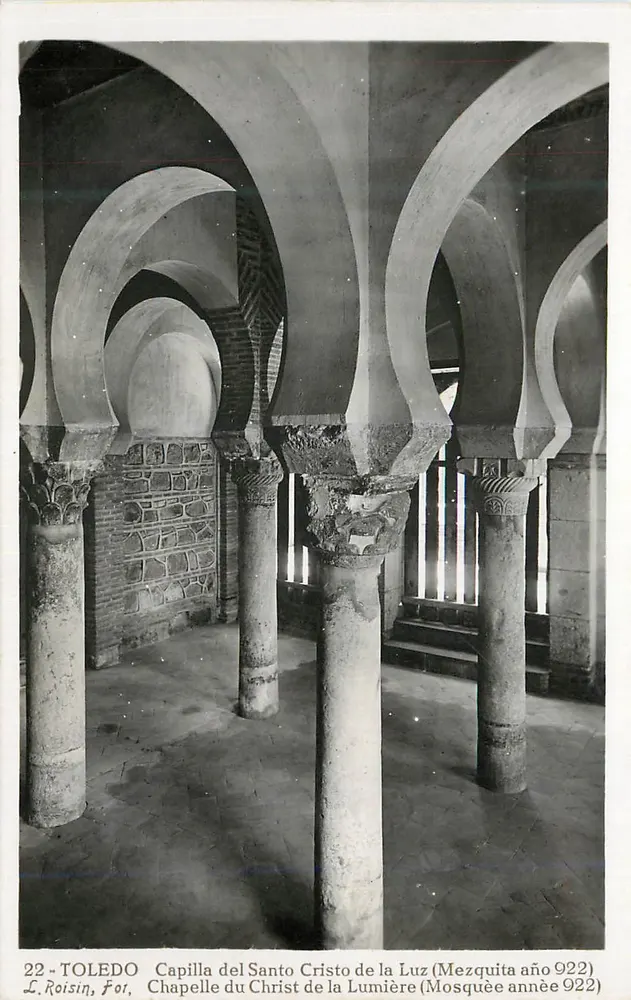 Toledo — Kapelle des Christus des Lichts (Moschee Jahr 922) — L. Roisin, For - Vorderseite