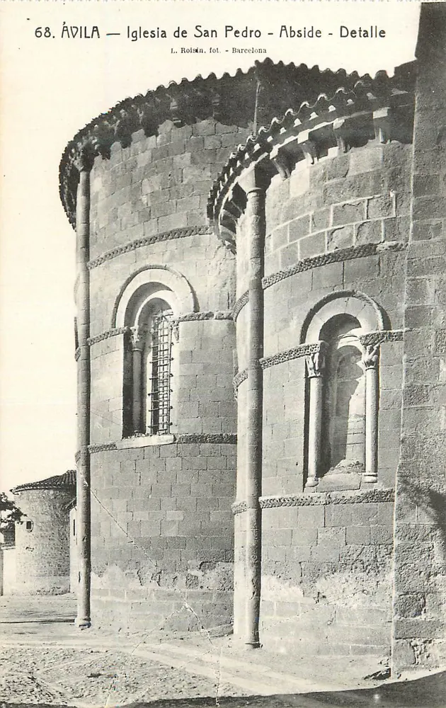 Ávila — Iglesia de San Pedro — Abside — détail — L. Rolisin, phot. Barcelone - Recto