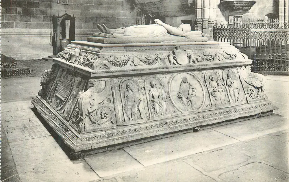 Ávila — Konvent von Santo Tomás — Grab des Prinzen Juan (Jahr 1497) - Vorderseite