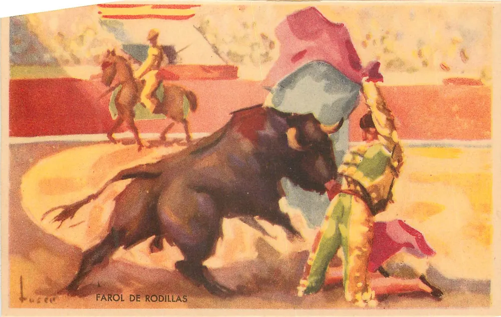 Farol de Rodillas — cena de touro — Lucee, série 1059 - Frente