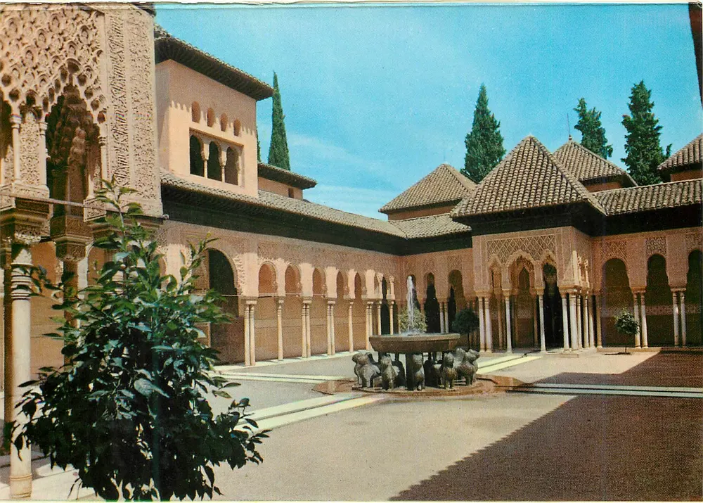 Alhambra — Cour des Lions — Kolor-Zerkowitz, Series 45, n°2 - Front