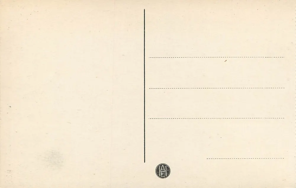 Toledo - Puerta principal del Alcázar — editor AIE, n° 45 - Reverso