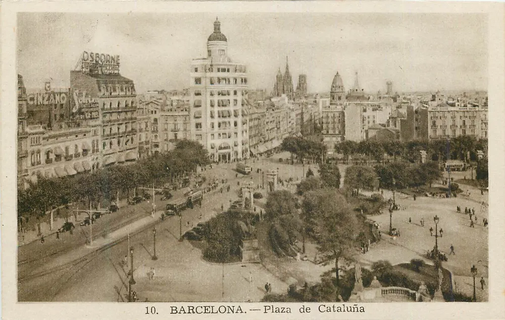 Barcelona — Praça de Catalunha — L. Rojsin, n° 53.425 - Frente