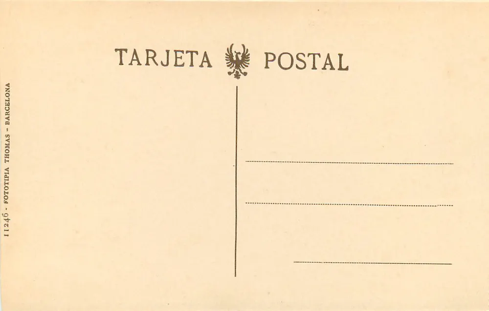Cádiz — Vue partielle du Muelle — Tarjeta Postal Thomas, n° 11246 - Verso