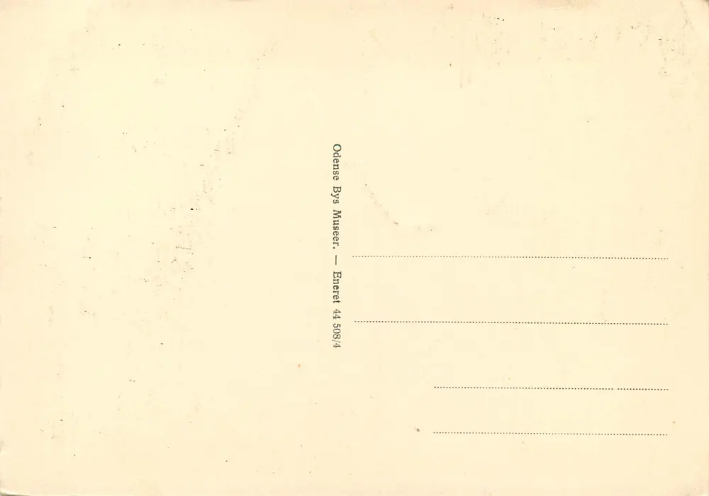 Casa de H.C. Andersen — Odense — Litografia 1867 - Verso