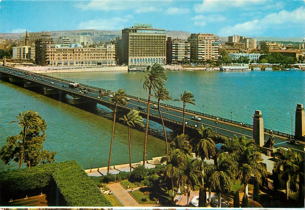 Brücke El-Tahrir — Kairo — Verlag K. Lambelet & Landrock - Vorderseite