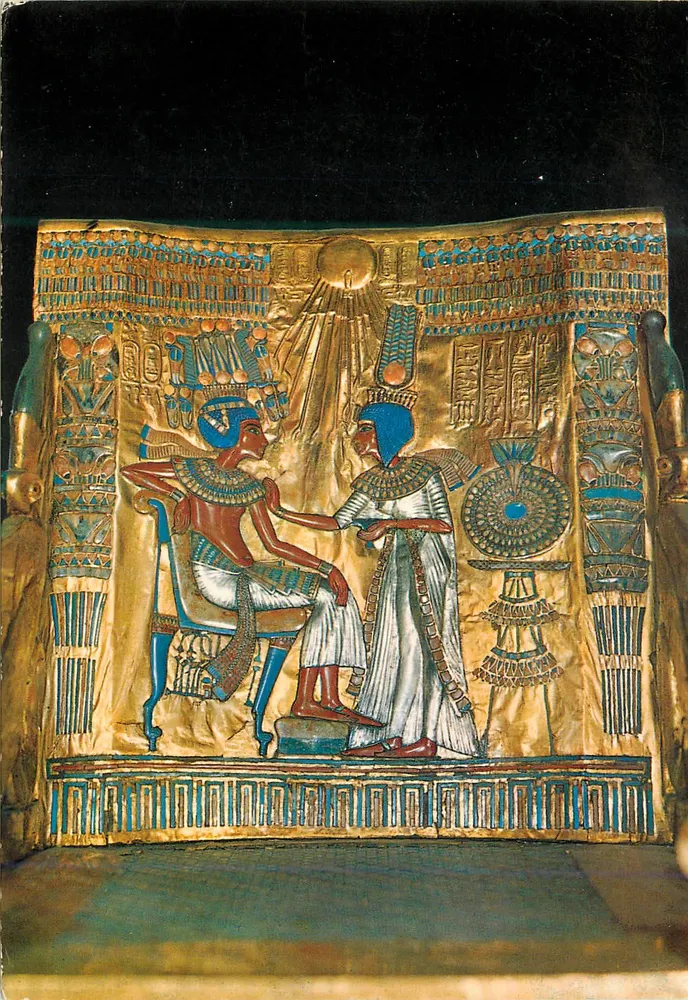 Der Thron von Tutankhamun — Ägyptisches Museum, Kairo — Verlag Lehner & Landrocks, Nr. 259 - Vorderseite