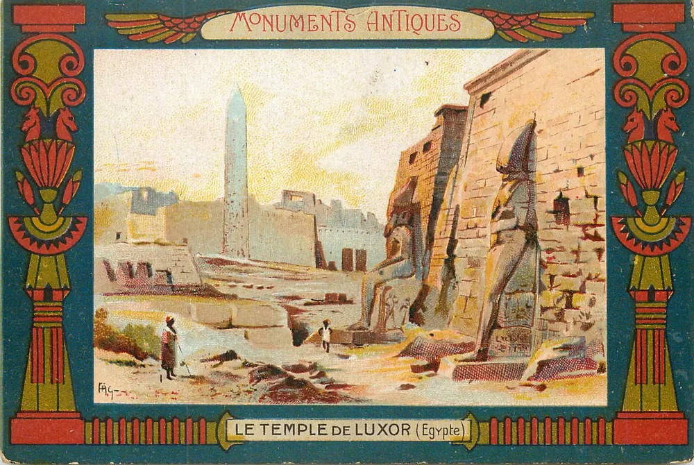 O Templo de Luxor (Egito) — Monumentos Antigos — Editor Cent-Portes, n° 13 - Frente