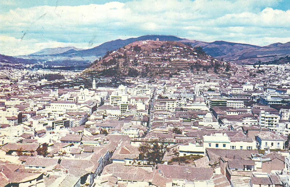 Der Panecillo in Quito, Ciudad Luz de América — Verlag J.N. Pazmiño G., Casilla No. 1027, Quito - Vorderseite