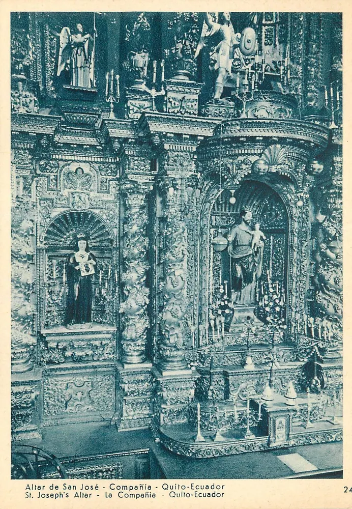 सैन जोसे का आल्टर - ला कंपानिया - क्विटो-ईक्वाडोर - आगे