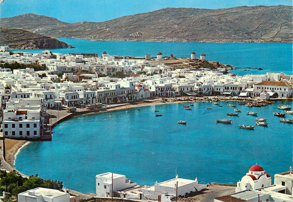 Mykonos - Vista panorâmica — Editor B. Hadass, n° 104 - Frente