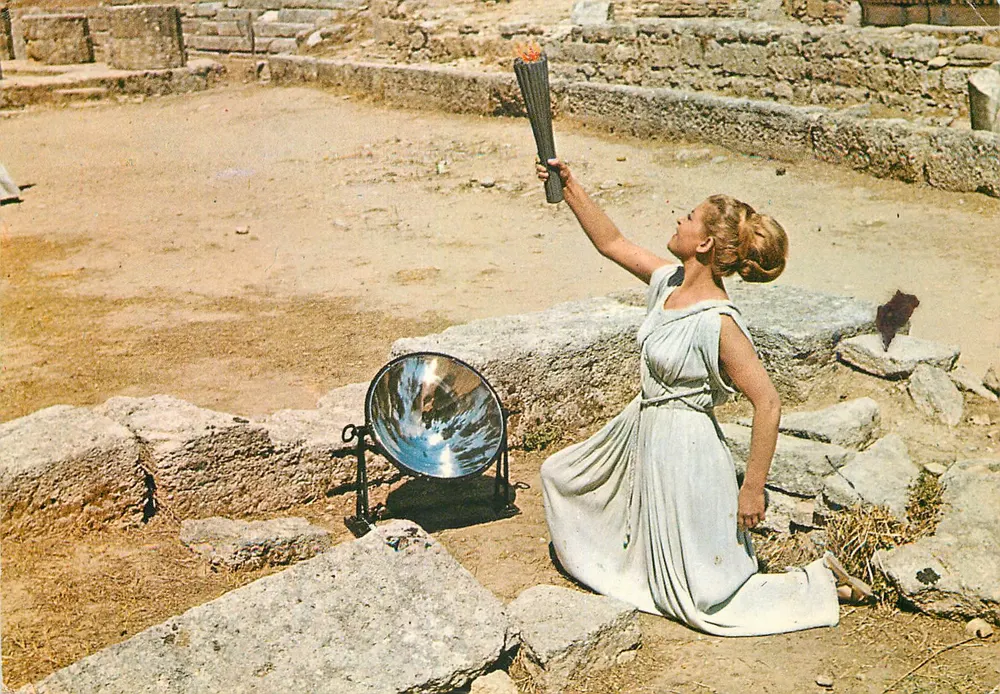 Olympia — Das olympische Feuer — Verlag Delta, Nr. 1036 - Vorderseite
