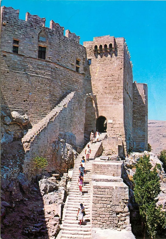 Lindos - Wejście na Akropol — I. Koças, II. Σακελλαρίους - Awers