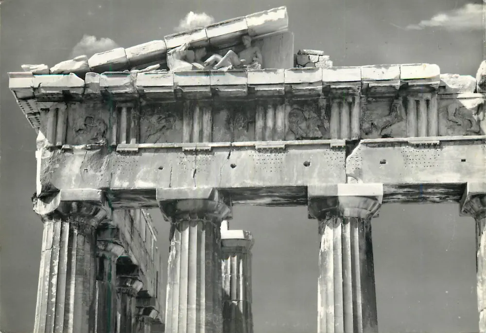 Athene - Deel van het oostfronton van het Parthenon — Festival van Athene, n° 35 - Voorkant