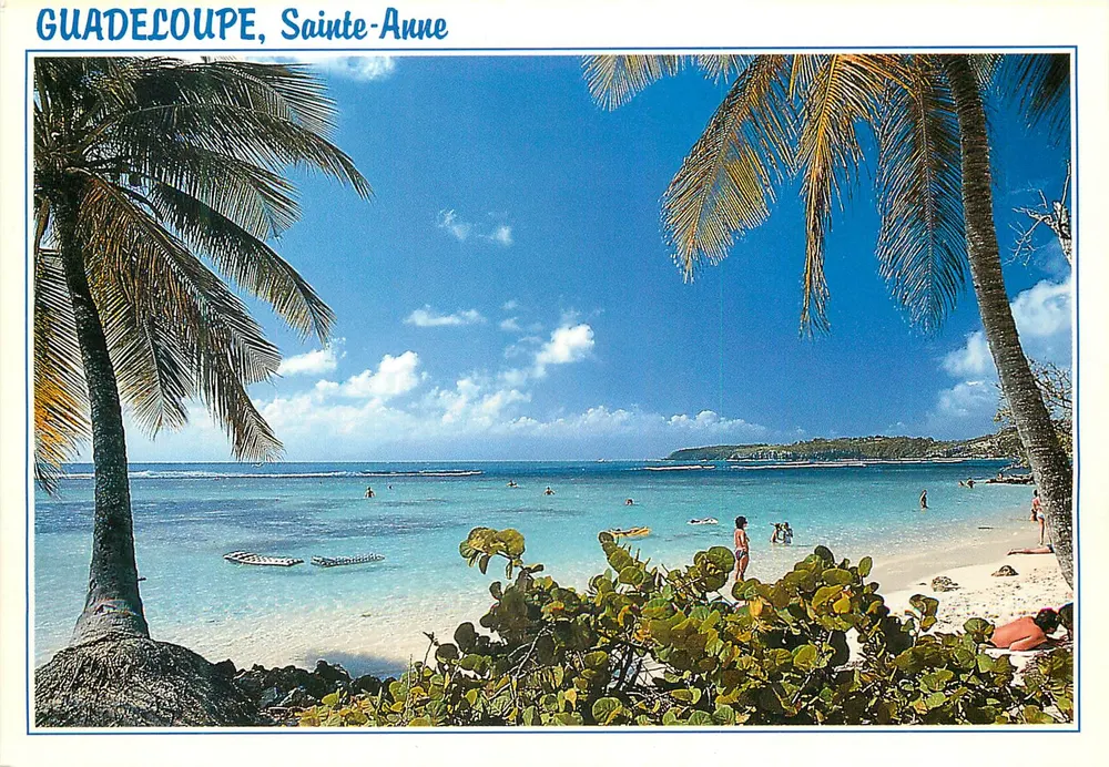 Guadeloupe, Sainte-Anne — Strand der Caravelle — Éditions Exbrarat - Vorderseite
