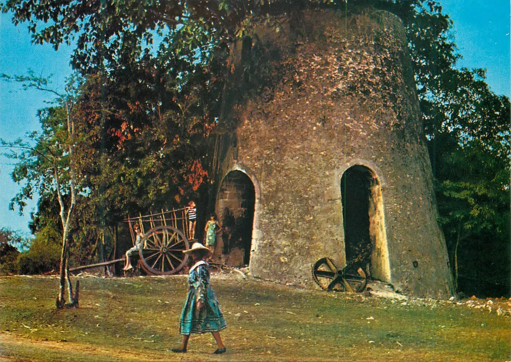 Zrujnowany młyn cukrowy — Pitré — Images Caraïbes S.036 - Awers