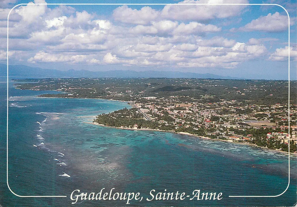 Guadeloupe, Sainte-Anne — Luftbild — Images des Antilles, n° G 032 - Vorderseite