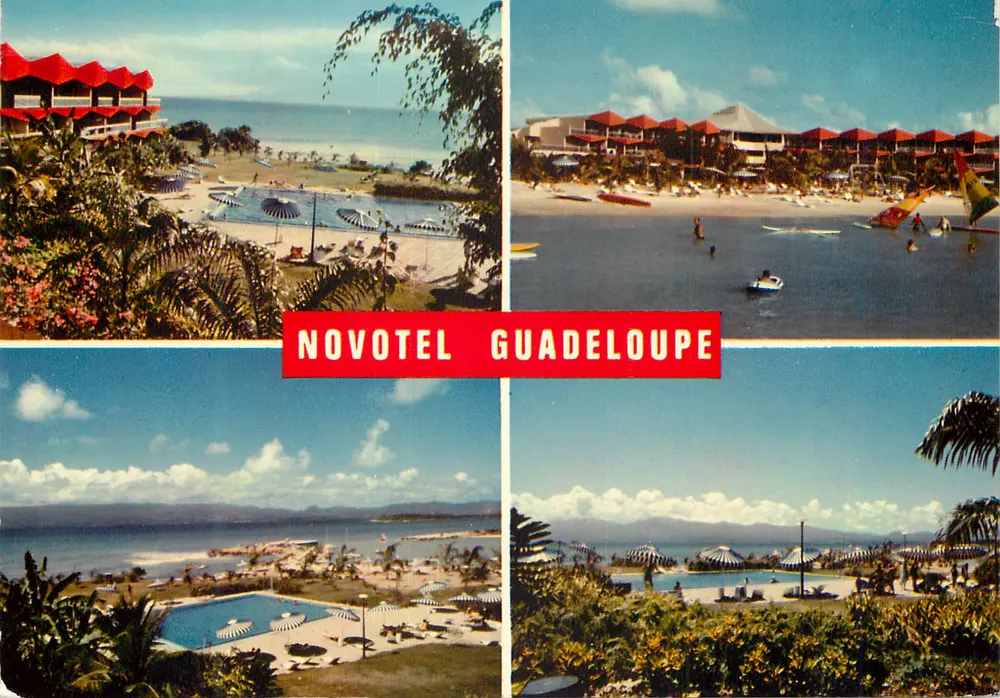 Novotel Guadeloupe — vista do hotel e das praias — editor Hachette - Frente