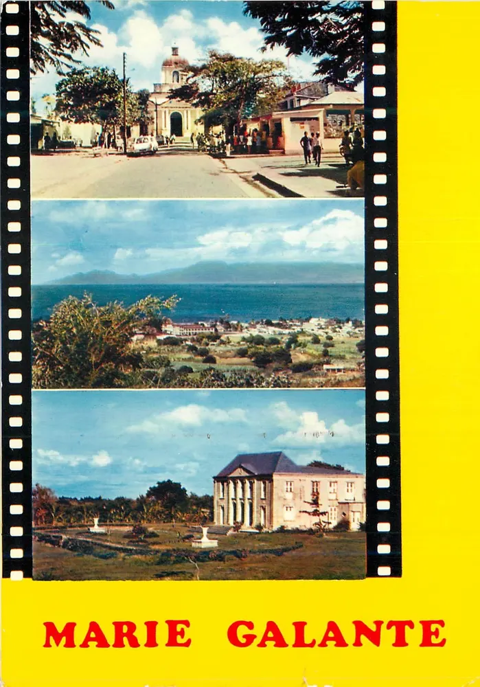 Marie Galante — vista panorâmica — Hachette, Antilles - Frente