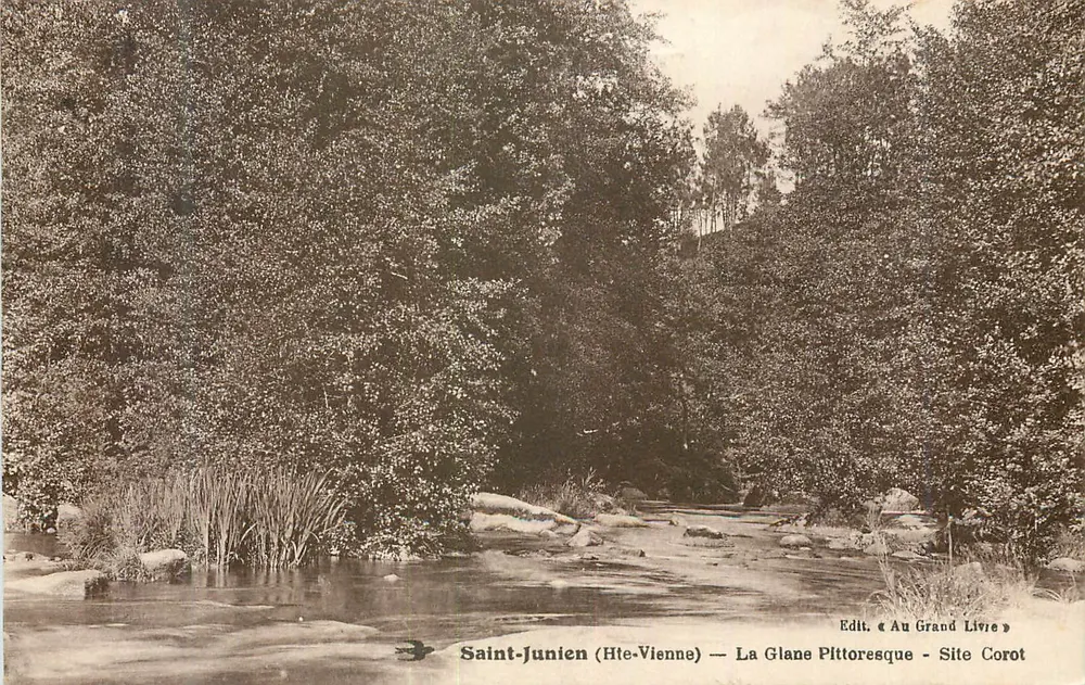 Saint-Junien (Hte-Vienne) — Die pittoreske Glane — Site Corot — Edit. Au Grand Livre - Vorderseite
